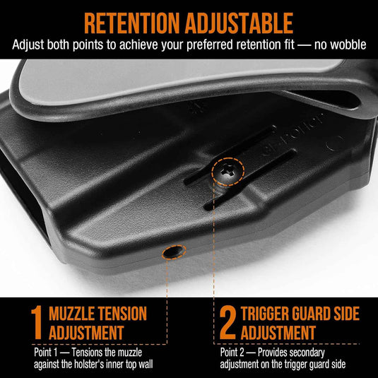 WARRIORLAND Level II Index Finger Release Paddle Holster, Fits Springfield Hellcat Pro/Hellcat RDP &OSP / Hellcat Pro Comp |, Optic Cut, Adj. Cant & Retention