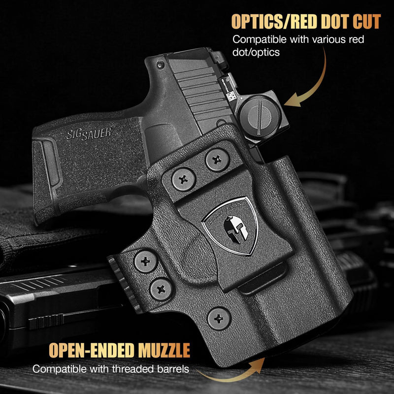 Load image into Gallery viewer, Sig P365 / P365X / P365 SAS IWB Kydex Holster w/Mini Claw - Appendix Concealed Carry, Adj. Cant &amp; Retention, Audible Lock, Optics Cut Ready, Right Hand - WARRIORLAND
