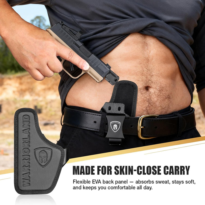 Load image into Gallery viewer, Springfield Hellcat Pro / Hellcat / Hellcat RDP &amp; OSP IWB Hybrid Holster - WARRIORLAND Optic-Cut Right-Hand Concealed Carry, Adj. Height/Cant/Retention, Ultimate All-Day Comfort
