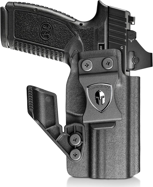 WARRIORLAND IWB Kydex Holster, Fit FN Reflex Adj. Cant & Retention | w/Optic Cut & Claw Options