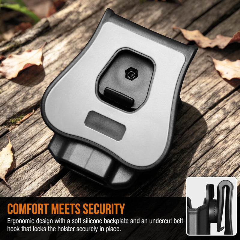 Load image into Gallery viewer, WARRIORLAND Paddle Holster, Fits Sig P365-XMACRO / P365-FUSE / P365 Xmacro COMP &amp; P365 AXG Legion | Level II Index Finger Release, Optic Cut, Adj. Cant &amp; Retention
