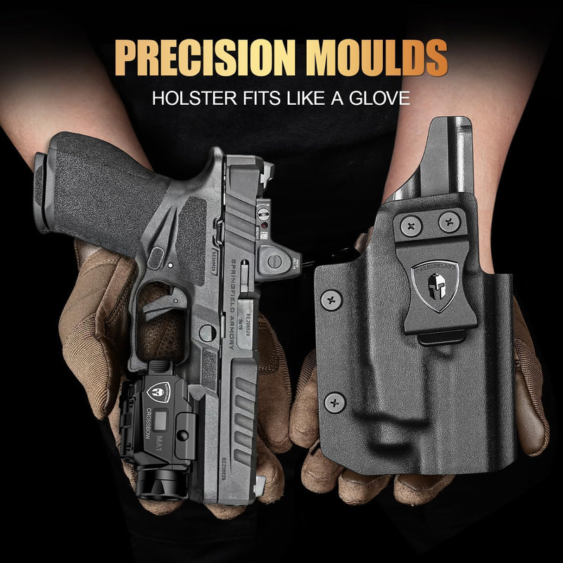 Load image into Gallery viewer, Springfield Echelon 4.0C / 4.5F MA1 Light-Bearing Holster Combo - Green Beam + LED Tactical Light, Magnetic USB Rechargeable w/Battery Screen, Optic Ready, Right Hand - WARRIORLAND

