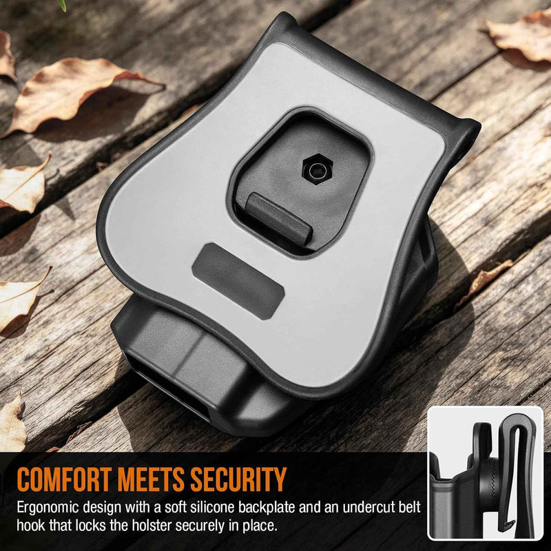 Load image into Gallery viewer, WARRIORLAND Level II Index Finger Release Paddle Holster, Fits Springfield Hellcat Pro/Hellcat RDP &amp;OSP / Hellcat Pro Comp |, Optic Cut, Adj. Cant &amp; Retention

