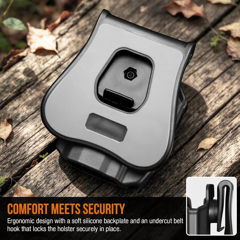 Load image into Gallery viewer, WARRIORLAND Level II Retention Index Finger Release Paddle Holster, Fits Taurus GX2 / GX2 TORO, Optic Cut, Adj. Cant &amp; Retention, Right Hand
