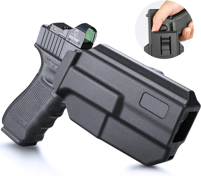 Load image into Gallery viewer, OWB Polymer Holster Thumb Release &amp; Optic Cut, Optional: Glock/Taurus/1911/M&amp;P, Right Hand | WARRIORLAND

