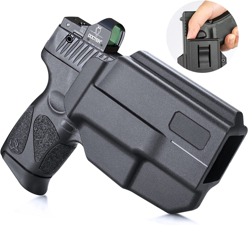 Load image into Gallery viewer, OWB Polymer Holster Thumb Release &amp; Optic Cut, Optional: Glock/Taurus/1911/M&amp;P, Right Hand | WARRIORLAND

