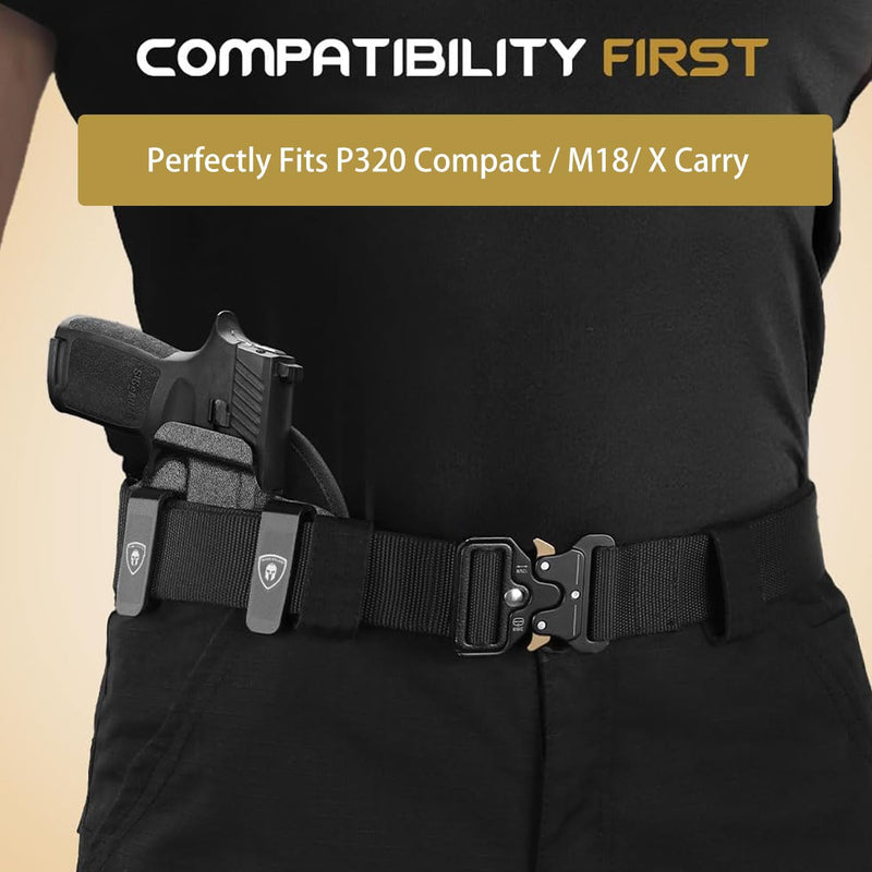 Load image into Gallery viewer, WARRIORLAND Hybrid Kydex &amp; Nylon Holster, Optional for Sig Sauer P320 Compact / P320-M18 / P320 X Carry, Optics Cut &amp; Open Muzzle, Concealed Carry
