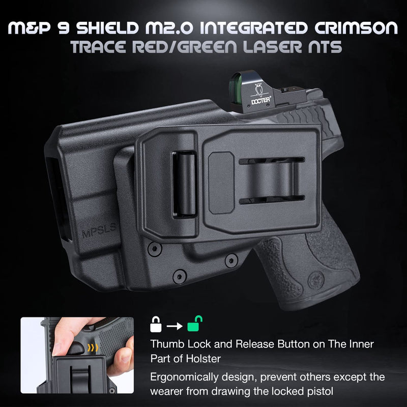 Load image into Gallery viewer, OWB Polymer Holster Thumb Release &amp; Optic Cut, Optional: Glock/Taurus/1911/M&amp;P, Right Hand | WARRIORLAND
