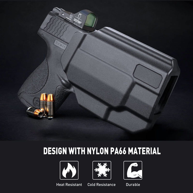 Load image into Gallery viewer, OWB Polymer Holster Thumb Release &amp; Optic Cut, Optional: Glock/Taurus/1911/M&amp;P, Right Hand | WARRIORLAND

