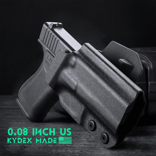 Glock 43 / G43X & 43X MOS Outside Waistband OWB Kydex Holster, Optic Ready, Right Hand
