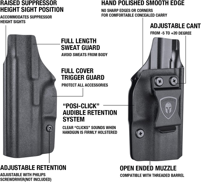 Load image into Gallery viewer, IWB Kydex Holster for Glock 43 Glock 43X Glock 43X MOS, Right/Left Hand | WARRIORLAND
