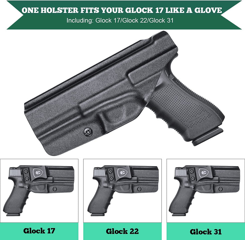 Load image into Gallery viewer, IWB Kydex Holster Fits Glock 17(Gen 1-5) / G22(Gen 3-4) / G31(Gen 3-5), Right/Left Hand | WARRIORLAND
