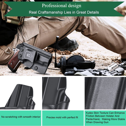 Kimber Micro 9mm IWB Kydex Holster, Right/Left Hand | WARRIORLAND