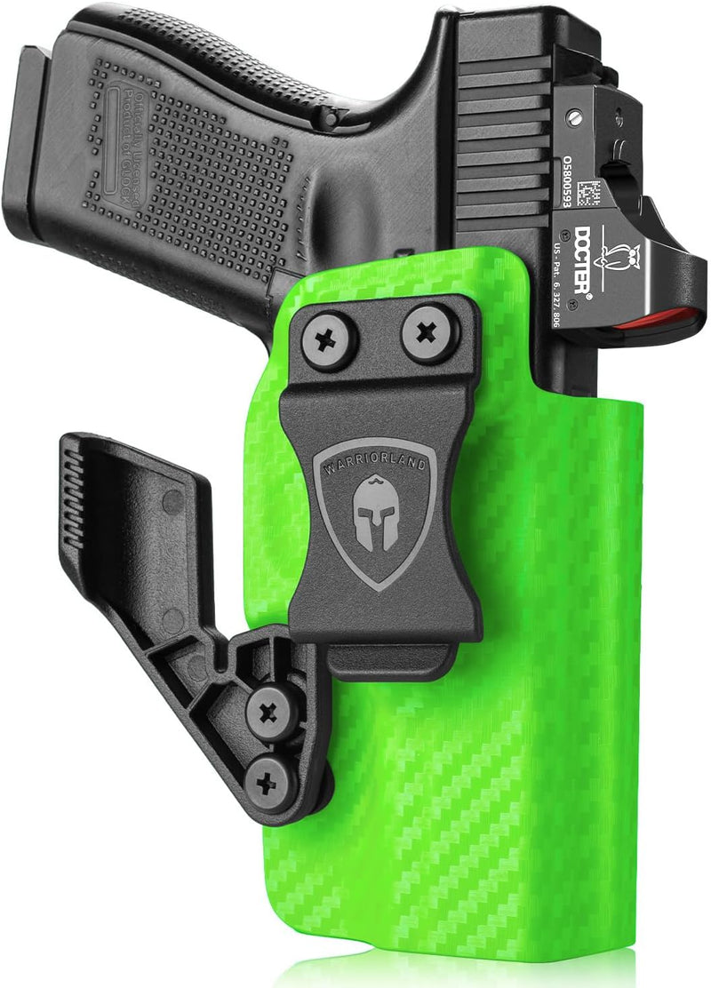 Load image into Gallery viewer, Glock 17/19 IWB Carbon Fiber Kydex Holster, also fit Glock19X/26/44/45 Gen(1-5) &amp; Glock 23/32 Gen(3-4), Right Hand | WARRIORLAND
