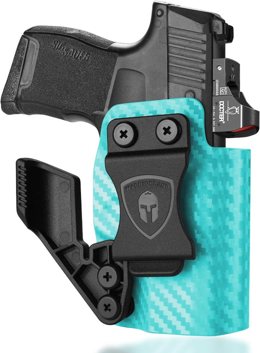 Sig Sauer P365 IWB Carbon Fiber Kydex Holster, also fit P365X / P365 SAS Pistol, Optic Ready, Claw Wing Attachment, Right Hand | WARRIORLAND