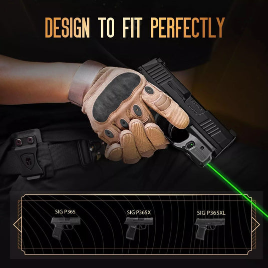 Green Laser Sight & Kydex Holster Tailored Green Fit Sig Sauer P365/P365X/P365XL