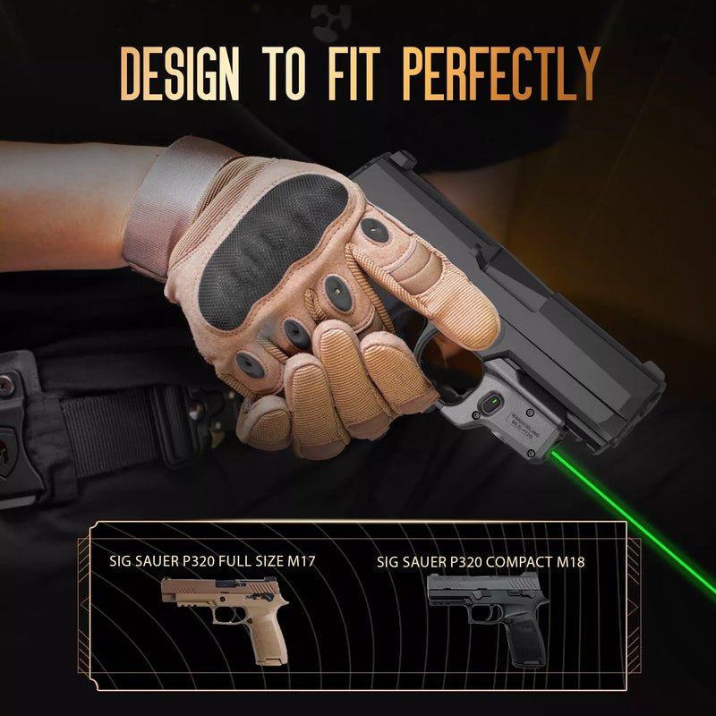 Load image into Gallery viewer, Green Laser Sight Fit Sig Sauer P320 Compact M18&amp;P320 Full Size M17 ,WLS-112G
