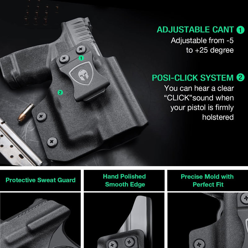 Load image into Gallery viewer, IWB Kydex Holster with Red Dot Cut for Hellcat with TLR6 laser Light, Right/Left Hand | WARRIORLAND
