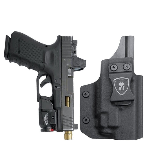 Glock 19 TLR7/TLR7A IWB Kydex Holster Fit: Glock 17 19 19X 44 45 Gen 3-5 & Glock 23 32 Gen 3-4 TLR-7/TLR-7A, Right Hand | WARRIORLAND