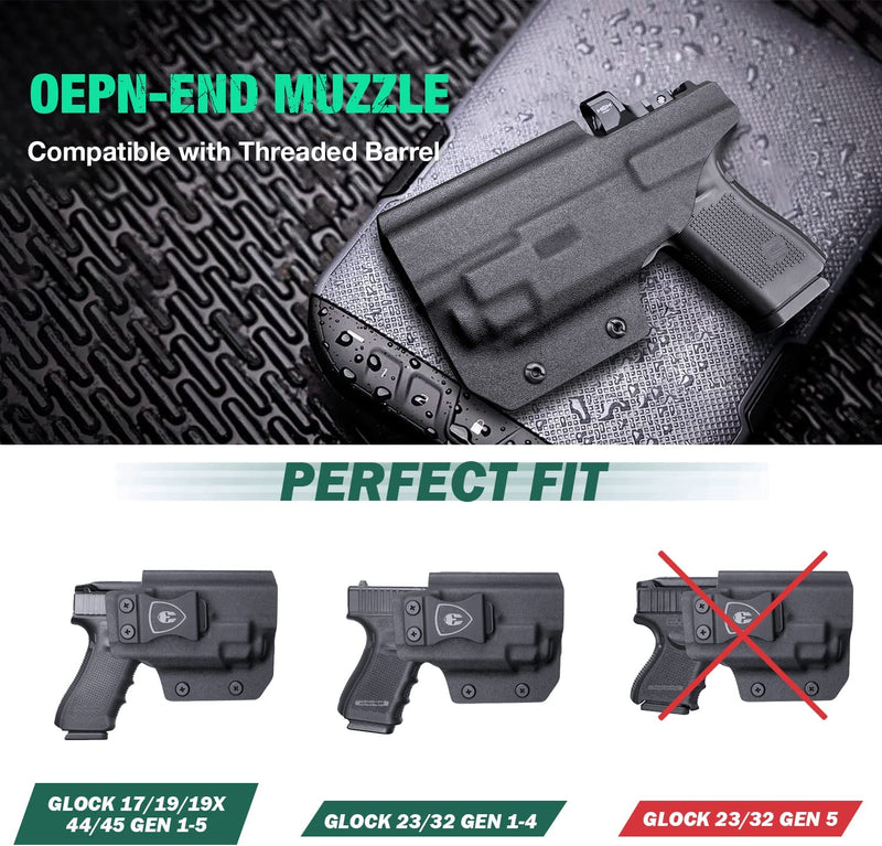 Load image into Gallery viewer, IWB Light Bearing Holster for Glock 17/19 with TLR 8 Laser Light, Right Hand | WARRIORLAND
