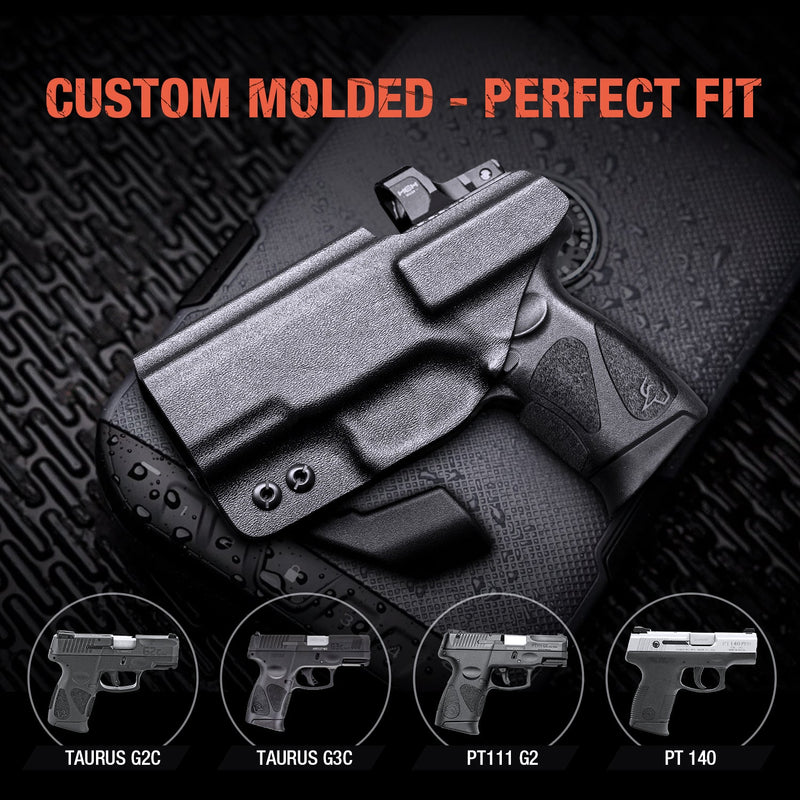 thumbnail image 2 of WARRIORLAND IWB Clear Kydex Holster Optic Cut & Claw For Taurus G2C/G3C/PT111/PT140 2 of 5