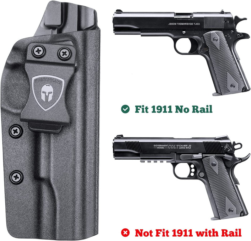Load image into Gallery viewer, 1911 Holster - IWB Kydex Holster Fit 1911 5&#39;&#39; No Rail Pistol, Right/Left Hand | WARRIORLAND
