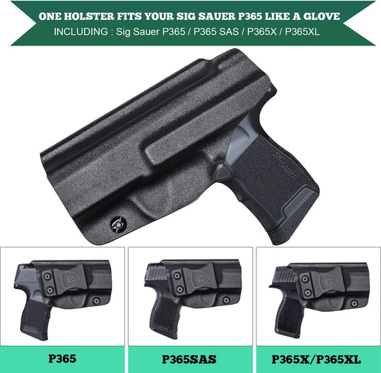 Sig Sauer P365 / P365X / P365 SAS - IWB Holster - Claw & Optics Cut Available, Right/Left Hand | WARRIORLAND