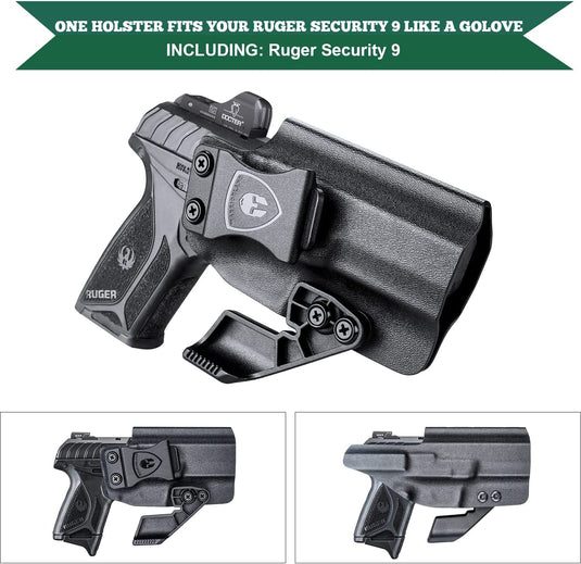 Ruger Security 9 / 9 Compact - IWB Kydex Holster w/ Claw, Optic Cut, Right Hand | WARRIORLAND