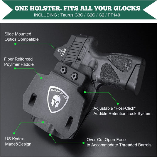 P320 OWB Kydex Holster - Fit: Sig Sauer P320 Full Size / P320 Compact / P320 X Carry Pistol, Right Hand | WARRIORLAND