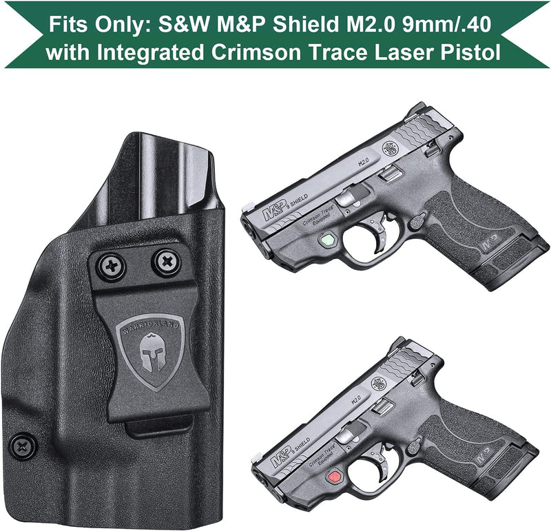 Load image into Gallery viewer, IWB Holster for Gun &amp; Light Combo - Only Fit M&amp;P Shield M2.0 9mm/.40 with CT Laser, Right/Left Hand | WARRIORLAND
