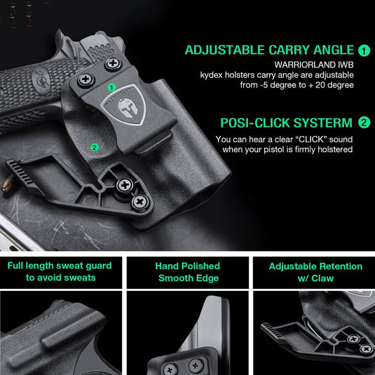 Kimber Micro 9mm IWB Kydex Holster w/ Claw, Optic Cut, Right Hand | WARRIORLAND