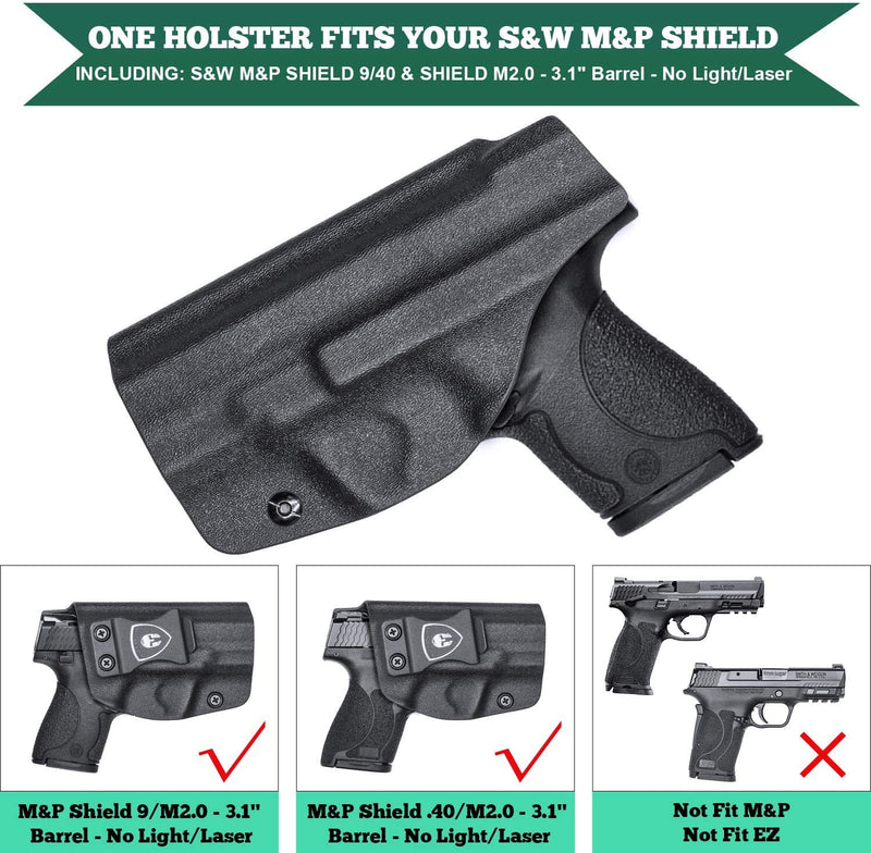 Load image into Gallery viewer, M&amp;P Shield 9mm IWB Kydex Holster, Optic Ready Available, Fit M&amp;P Shield Plus / M2.0 / M1.0 - 9mm/.40 Pistol, Right/Left Hand | WARRIORLAND
