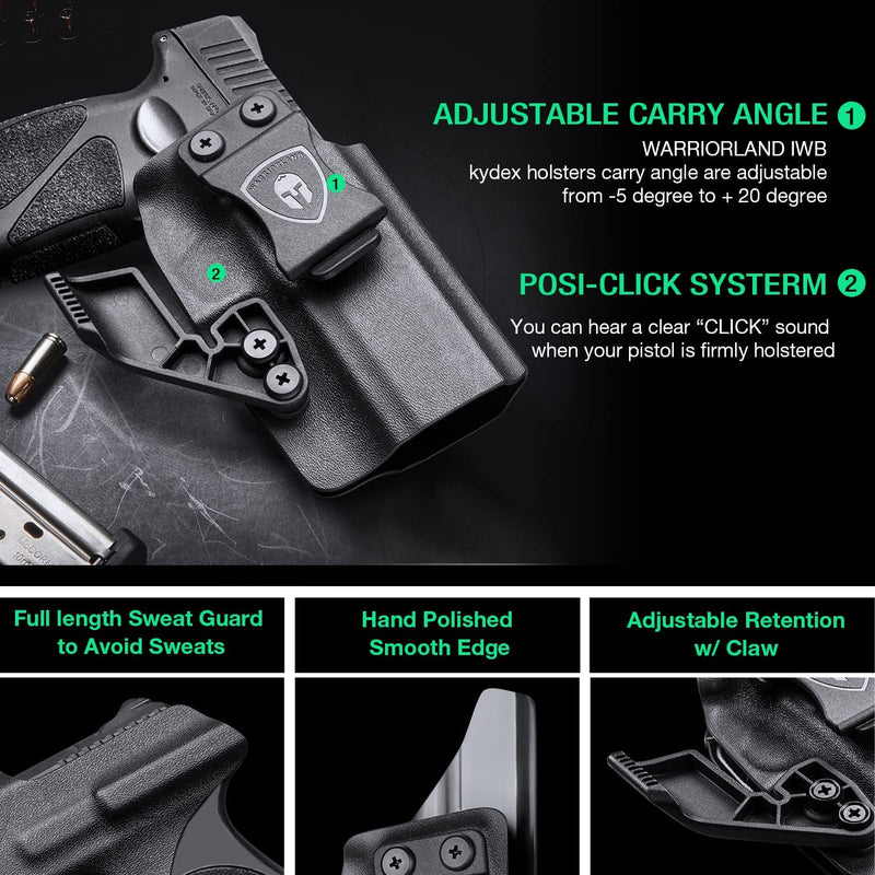 Load image into Gallery viewer, IWB Kydex Holster with Red Dot Cut and Claw Fits Taurus G3 - Not Fit G3X &amp; G3XL, Right Hand | WARRIORLAND

