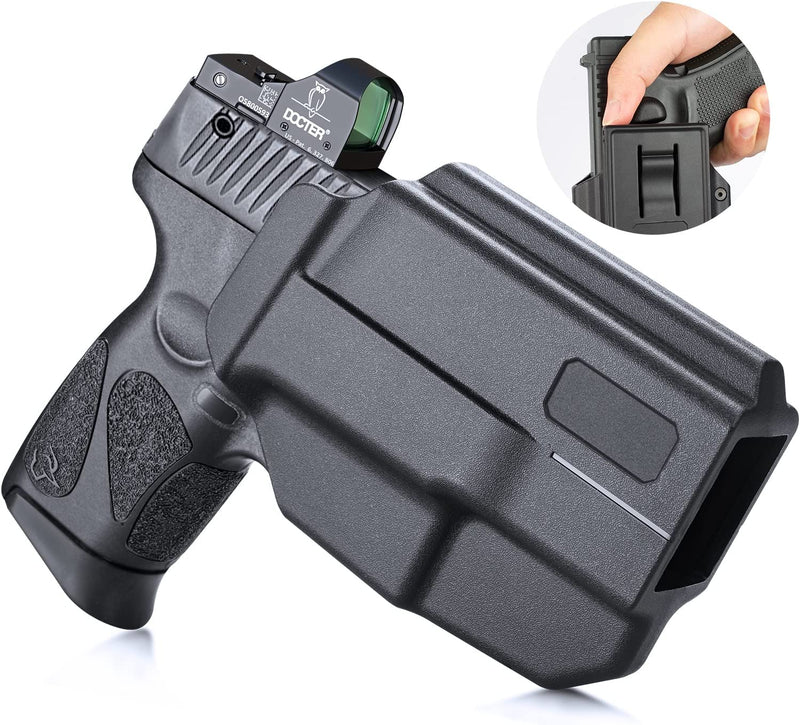 Load image into Gallery viewer, OWB Polymer Holster Thumb Release &amp; Optic Cut, Optional: Glock/Taurus/1911/M&amp;P, Right Hand | WARRIORLAND
