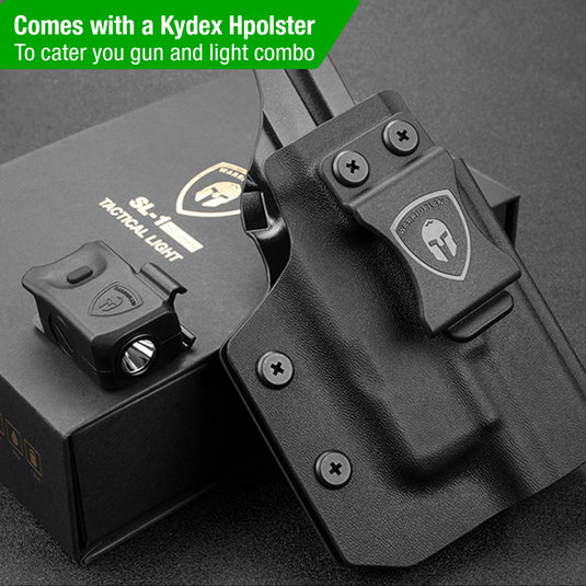Compact Weapon Light & Holster Combo for Glock 48
