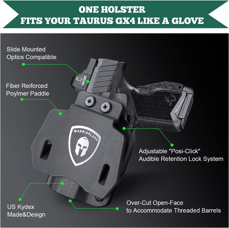 Load image into Gallery viewer, Taurus GX4  OWB Kydex Holster, Right Hand | WARRIORLAND
