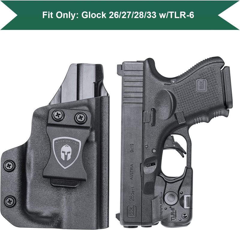 Load image into Gallery viewer, Glock 26/27/28/33 TLR-6 with TLR-6 IWB Holster, Gun and Light Combo Holster | WARRIORLAND
