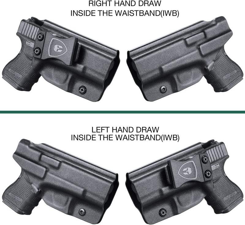 Load image into Gallery viewer, IWB Kydex Holster for Glock 26 Gen(3-5) &amp; Glock 27/33 Gen(3-4), Right/Left Hand | WARRIORLAND
